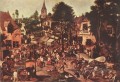 Fiesta del pueblo género campesino Pieter Brueghel el Joven